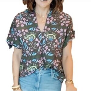 Floral Print Women's Blouse- NEW